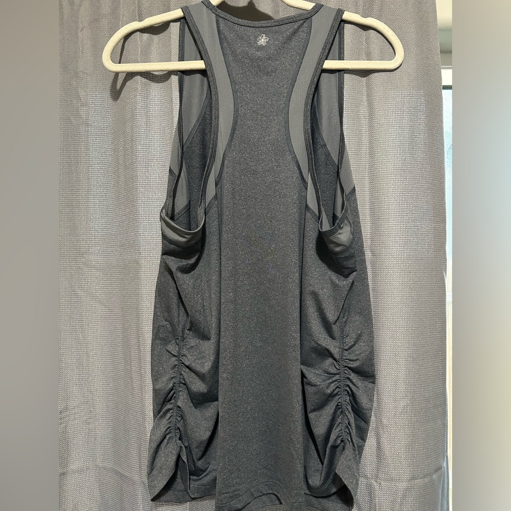 Gray Racerback Tank Top - Picture 2 of 5